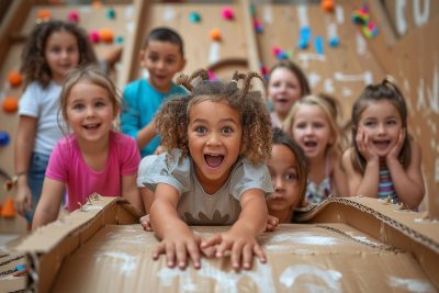 Transformez un carton en toboggan amusant pour vos enfants en deux minutes